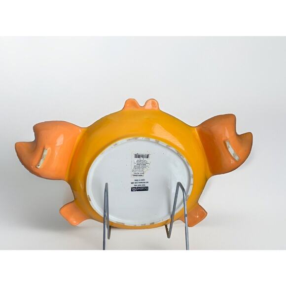 2005 Target Home Crab Large Serving Dish Vintage Platter Bowl Dip Orange Beach - Picture 2 of 16